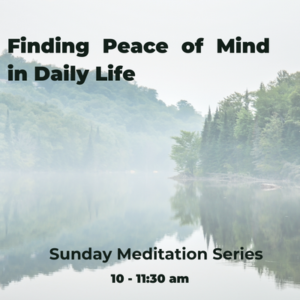 Sunday Meditation Series
